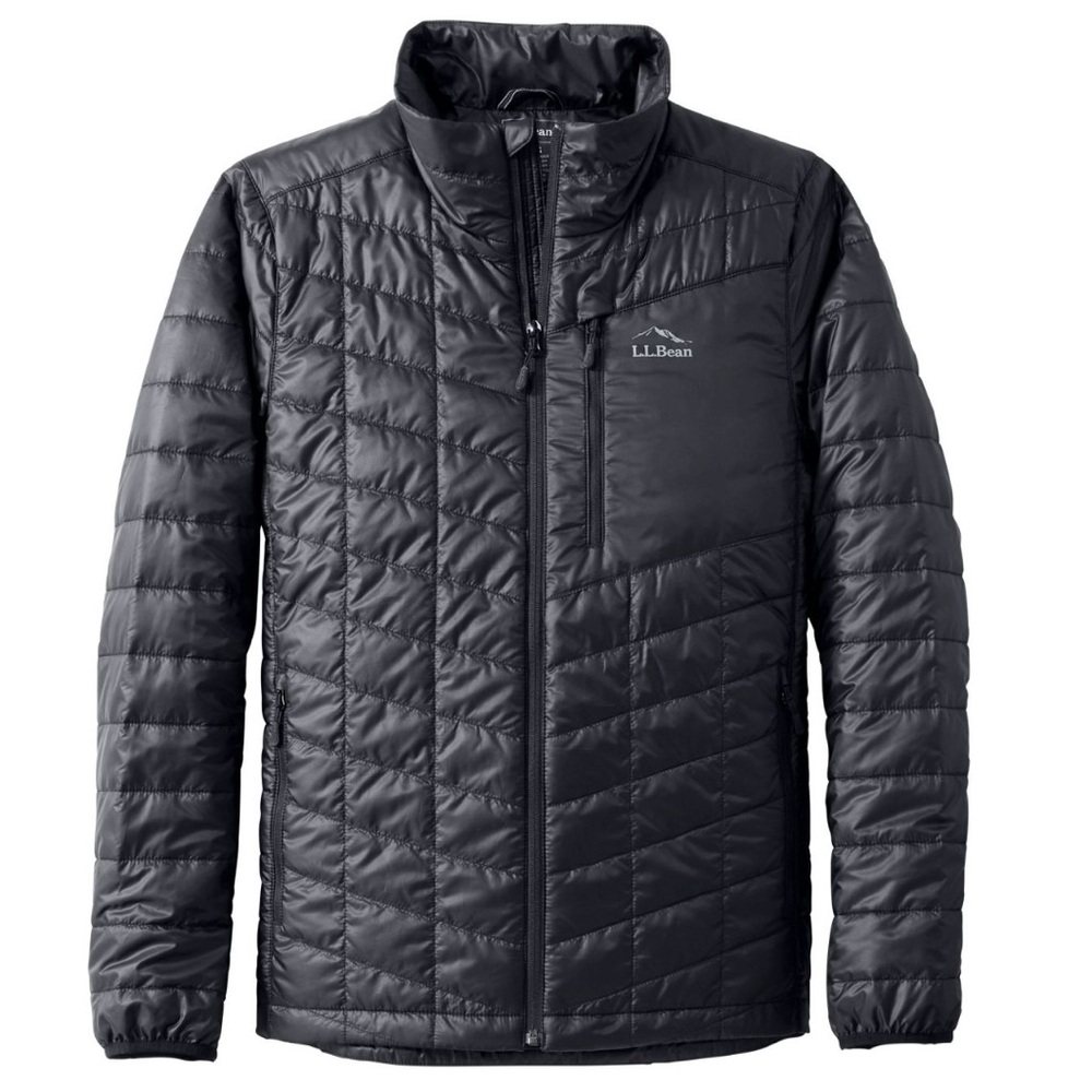 LL Bean Men's PrimaLoft Packaway Jacket- Black